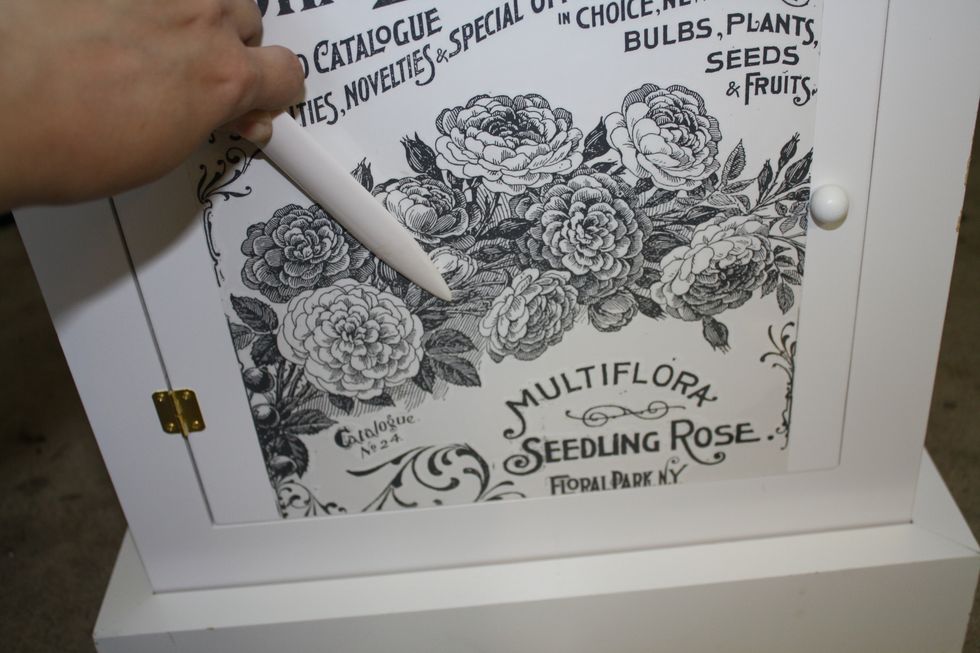 Then just rub it all over... just to make sure it's all transferred over.