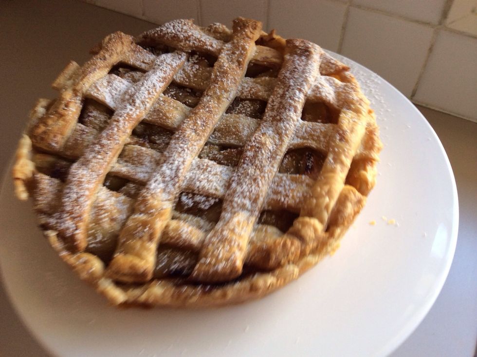 Then just simply take out of oven and apply icing sugar. Then enjoy.