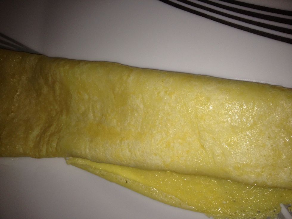 Then keep folding like a roller