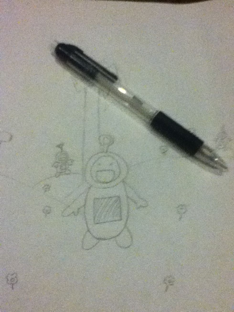 Then lastly you can shade/color in whatever you want and add some background