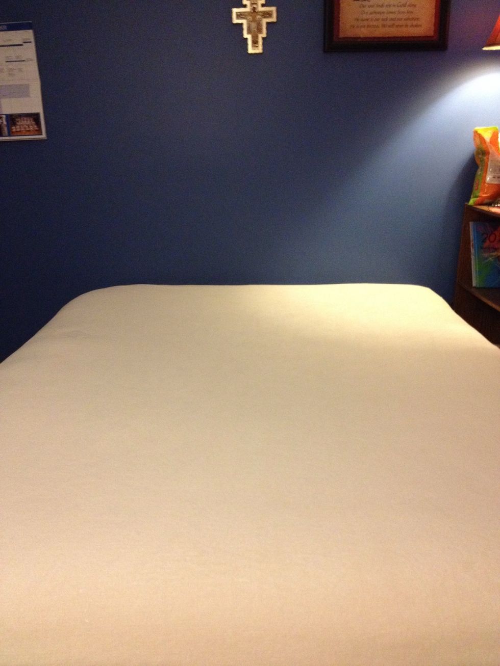 then lay out your first blanket neatly