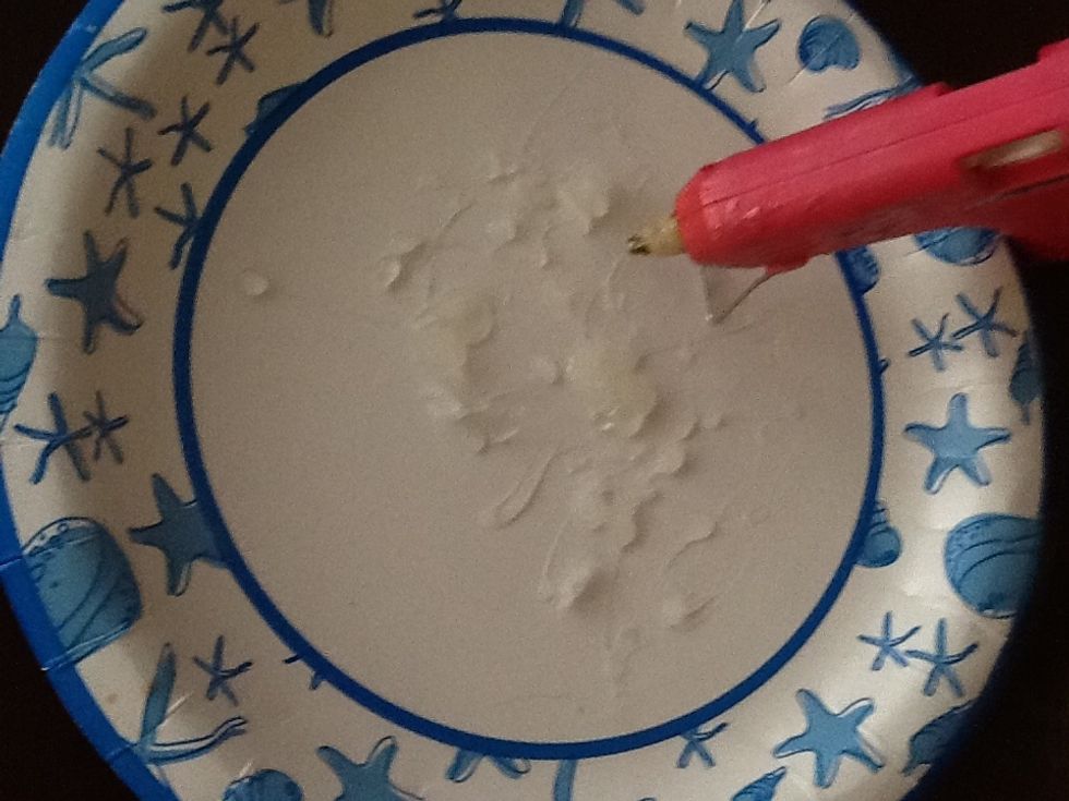 Then leave in on your paper plate to cool down