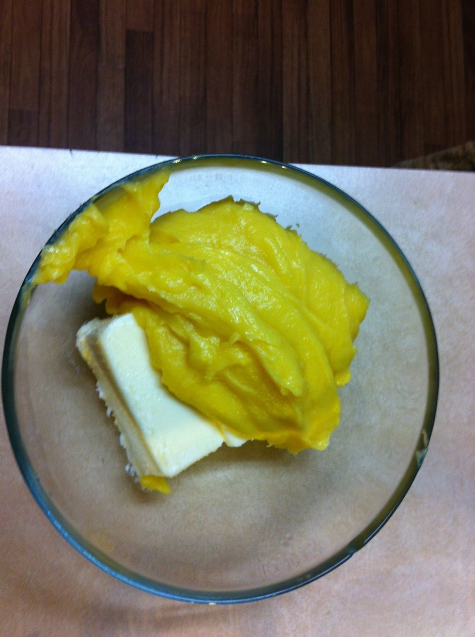 Then,let cool,add the butter and vanilla,and whip