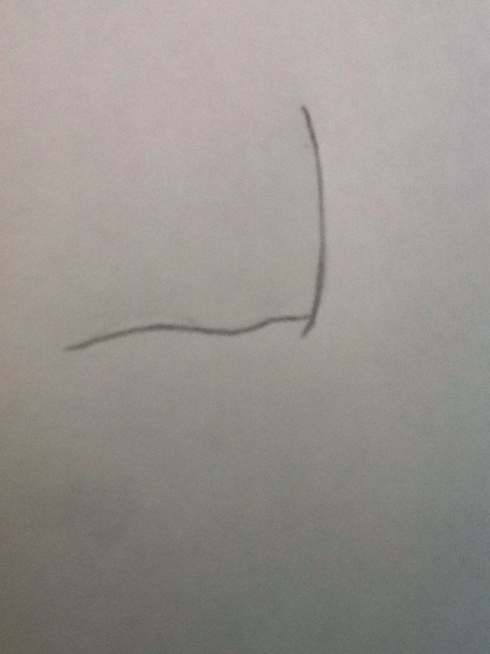 Then make a convex shaped line to start the eye.