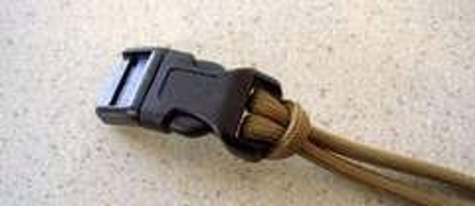 Then make a cows hitch in the rope over the gap.