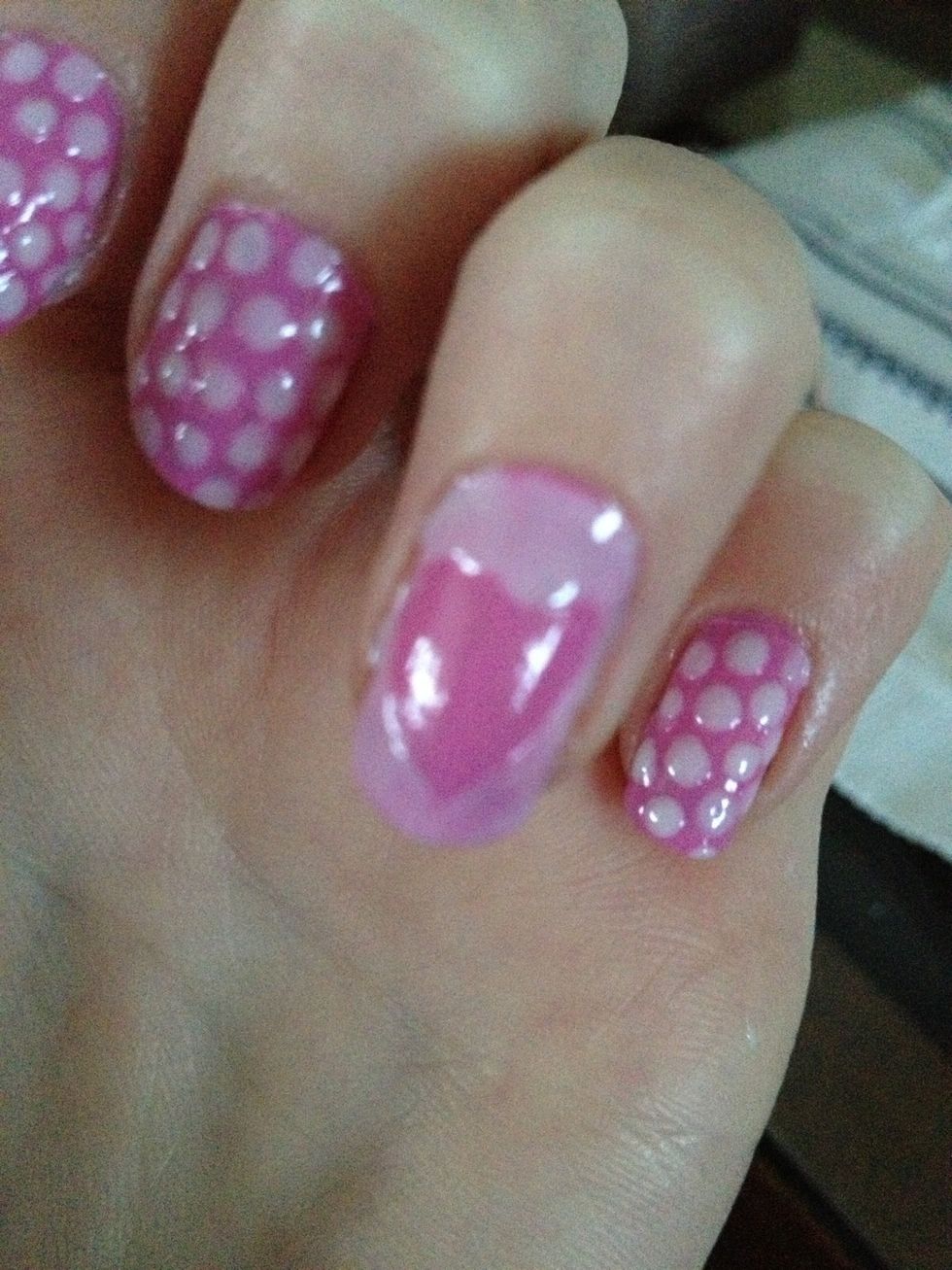 Then make a v-shape. This dosen't have to be perfect.