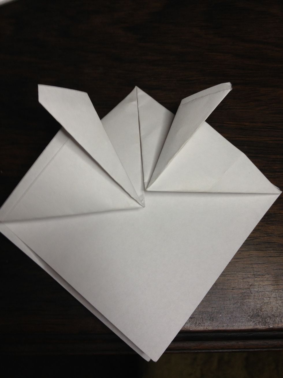 Then make little folds sat the top