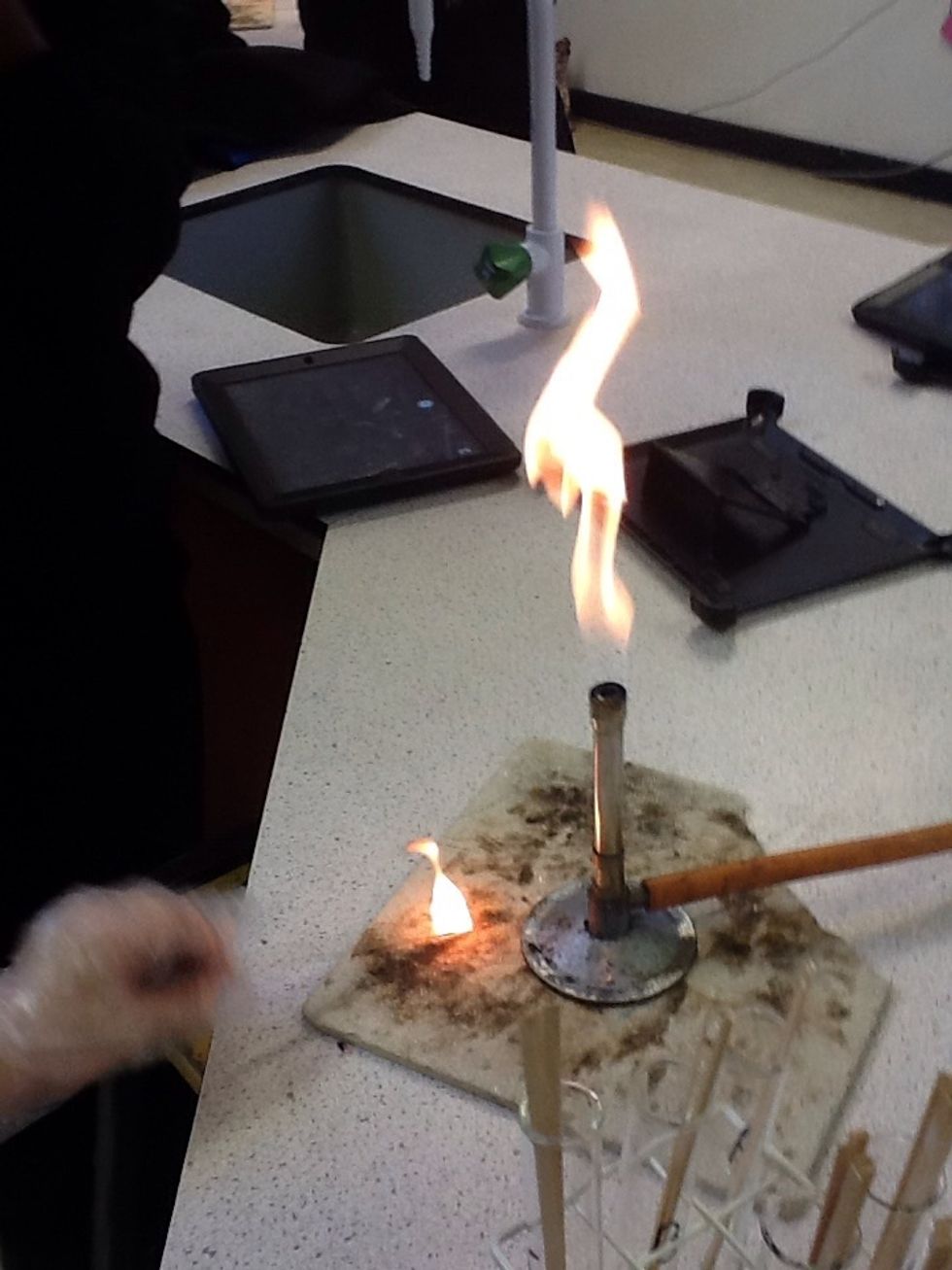 Then make sure the splint isn't on fire