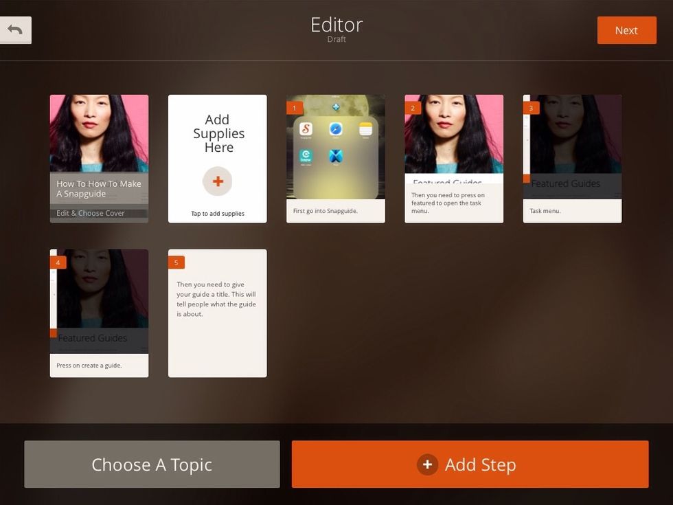 Then make your guide.