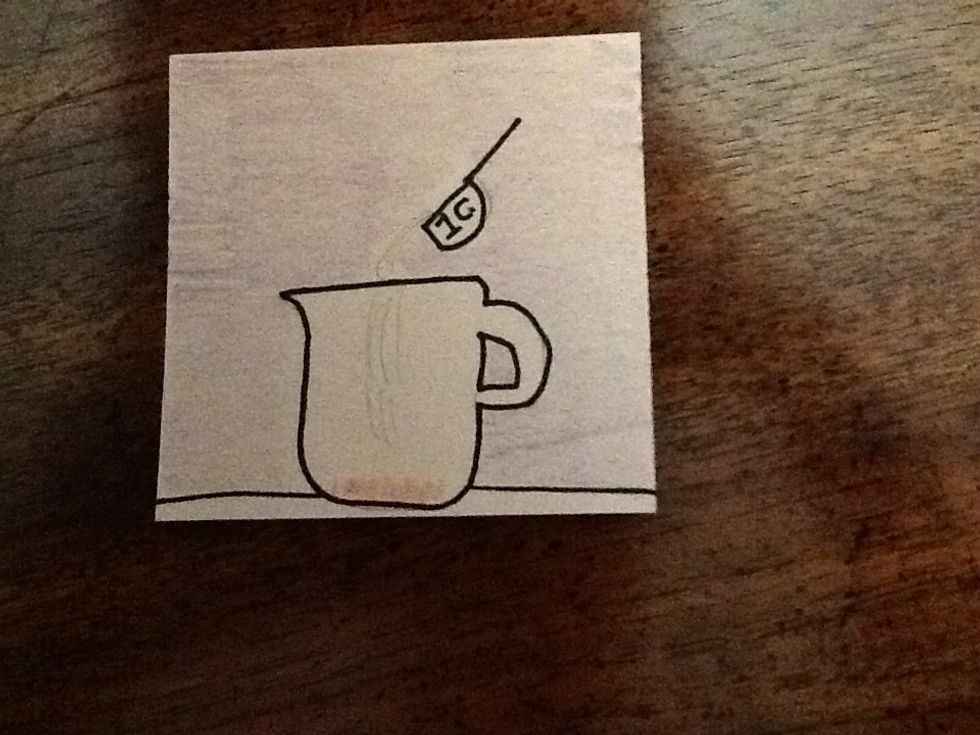 Then measure one cup of sugar and pour that into the pitcher.