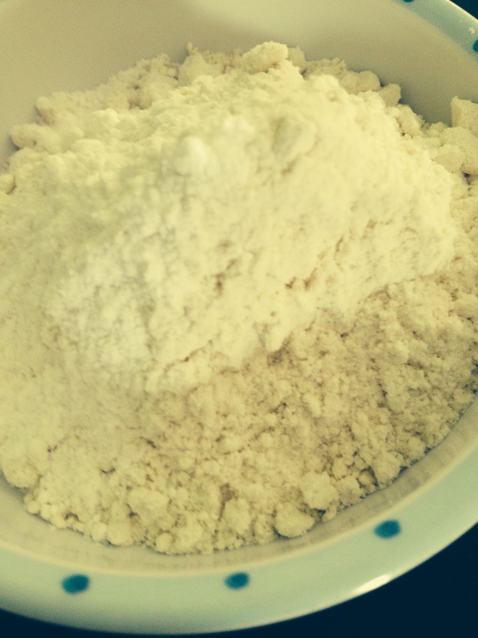 Then measure out the self raising flour