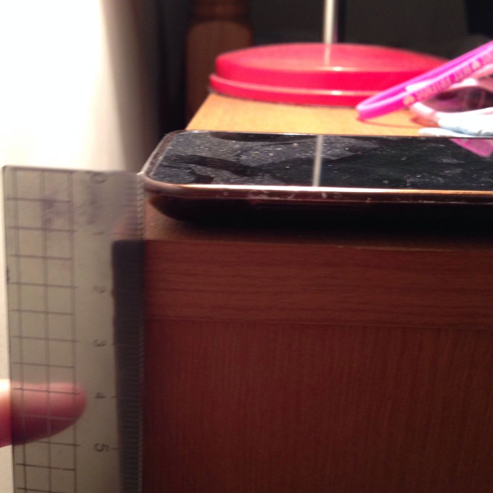 Then, measure out the thickness.