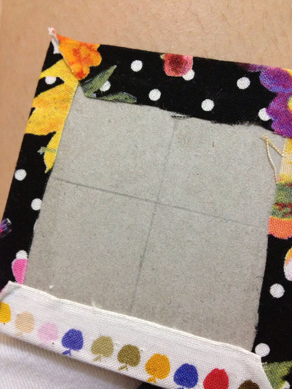 Then measure the centre of the cover