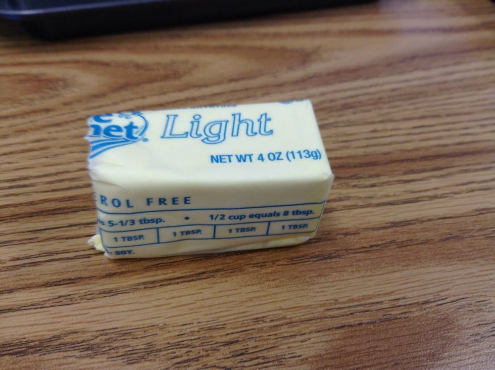 Then, Microwave butter for two minutes or until melted.