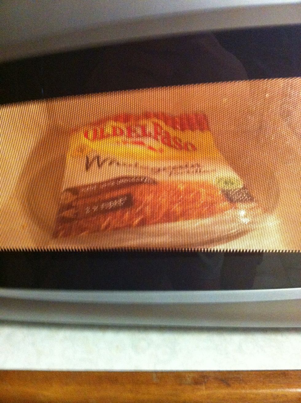 Then microwave tortillas for 30 seconds