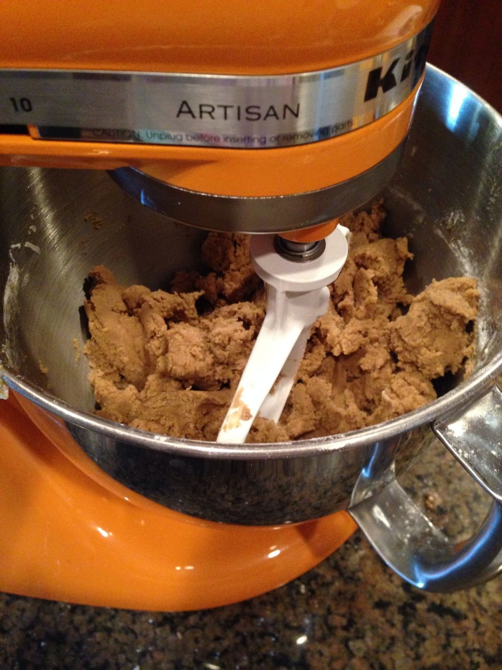 Then mix all the ingredients together until it looks like this