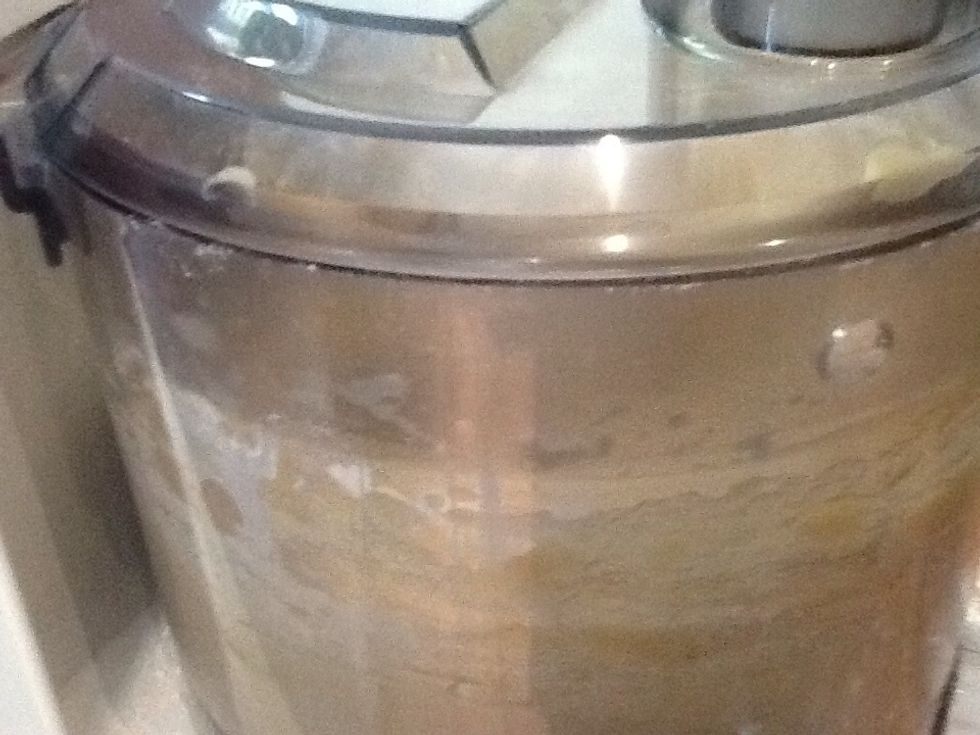 Then mix it all together until all of your ingredients are one mixture