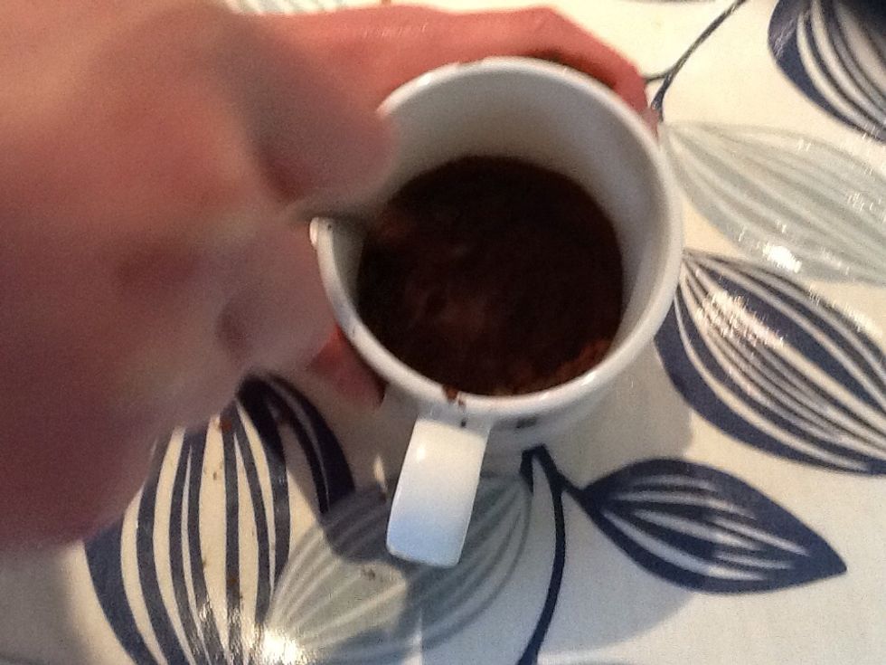 Then mix it together until there are no lumps