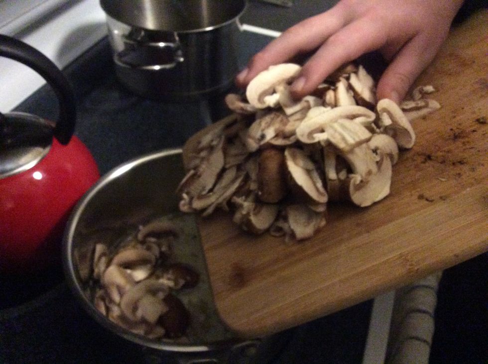 Then mushrooms
