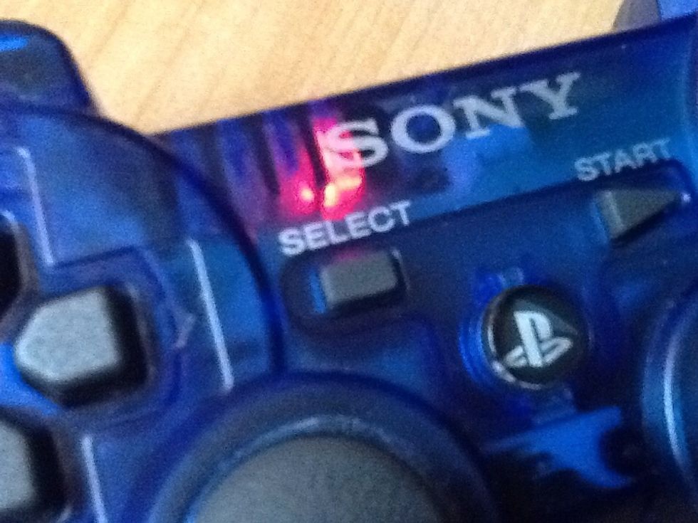 Then on the controller there's this button on there called select, and press it