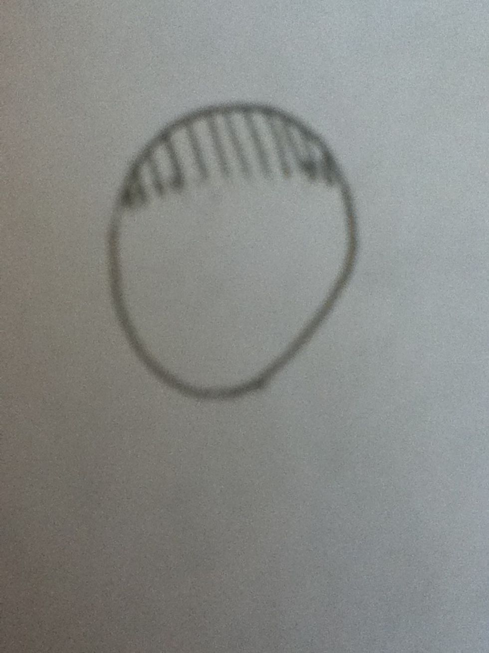 Then on the top in the head draw some small lines for some hair