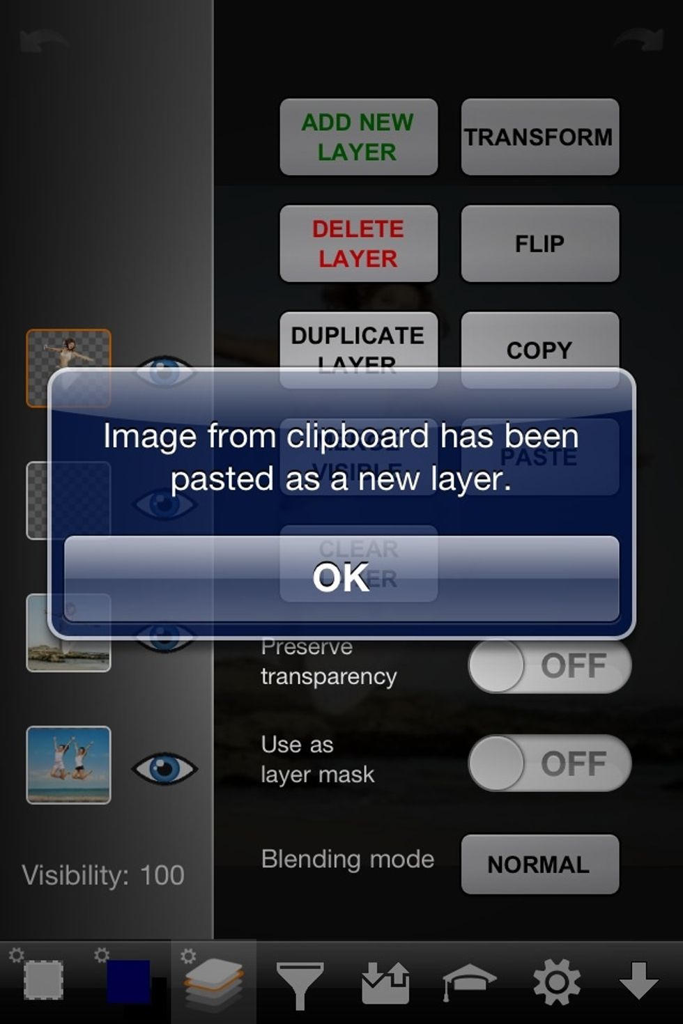 Then paste the girl you just traced onto the new layer.