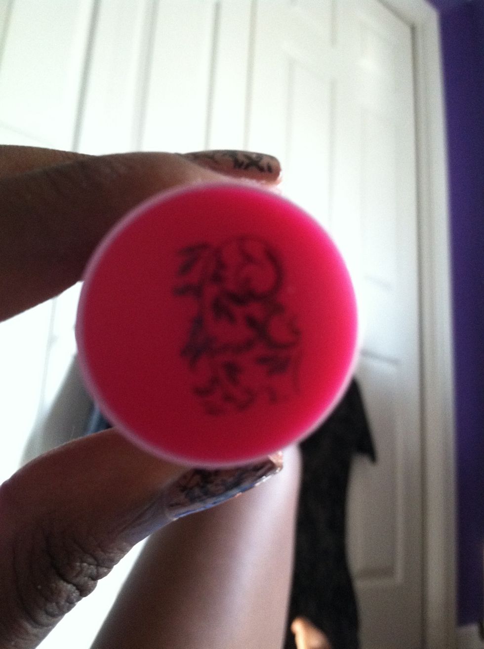 Then pick up the image with your stamper and you should get something like this