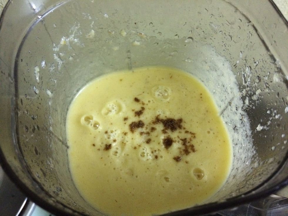 Then pinch of cumin powder and salt...