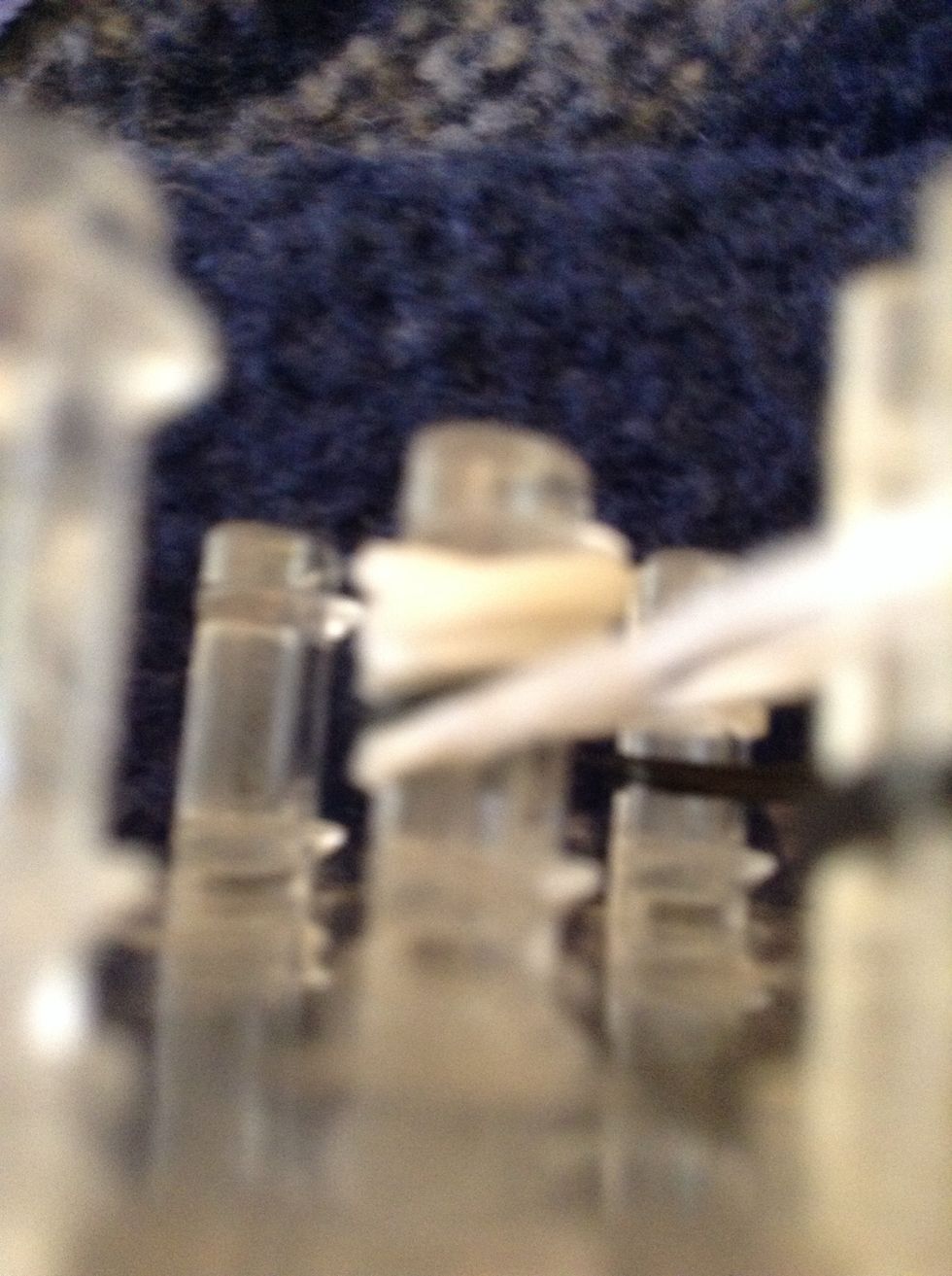 Then place a cap band which if you don't know is a band twisted 2times