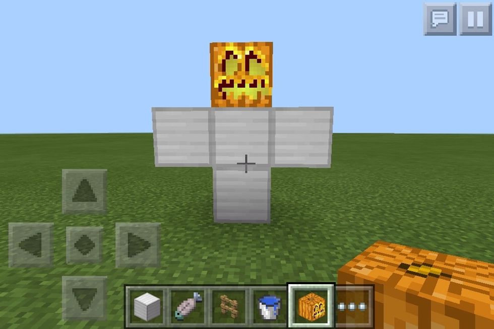 Then place a jackolantern or pumkin on the top!!! And there you go thanks for looking at this guide comment what I should make next!!!!!