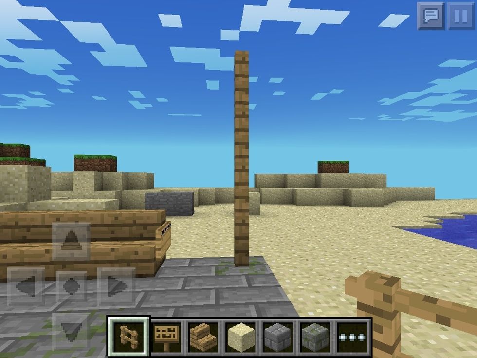 Then place fence on top of each other. 4 high.