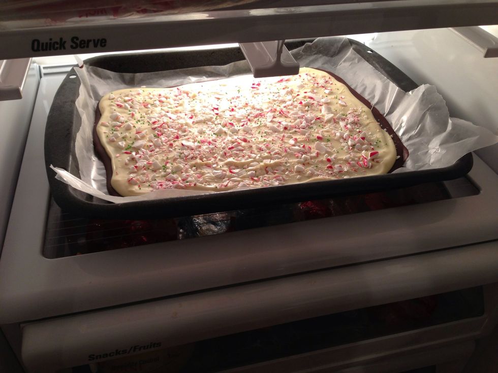 Then place in the fridge for about an hour and a half to two hours