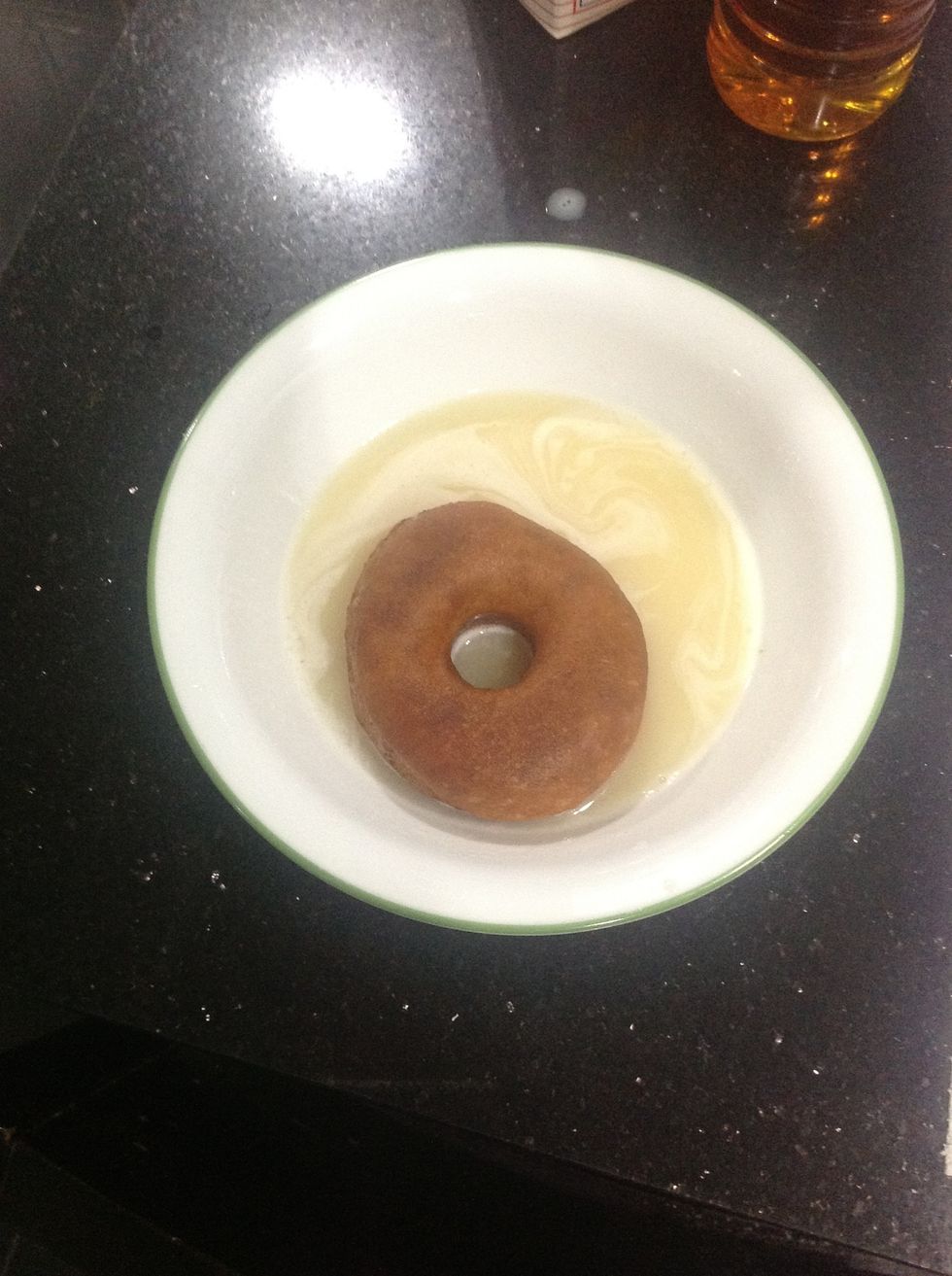 Then place it into the 'glaze bowl'. It would still be hot so be careful. I always use a fork here. \ud83d\ude0a