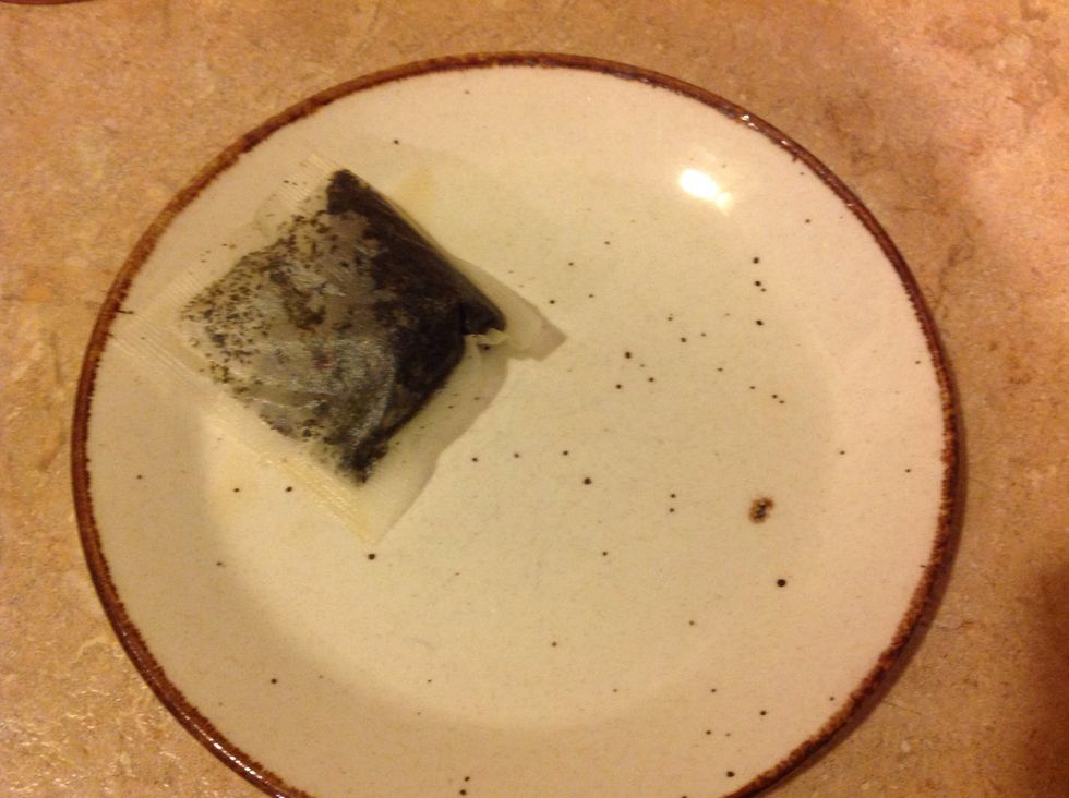 Then place it on the plate just in case you need to use it again.