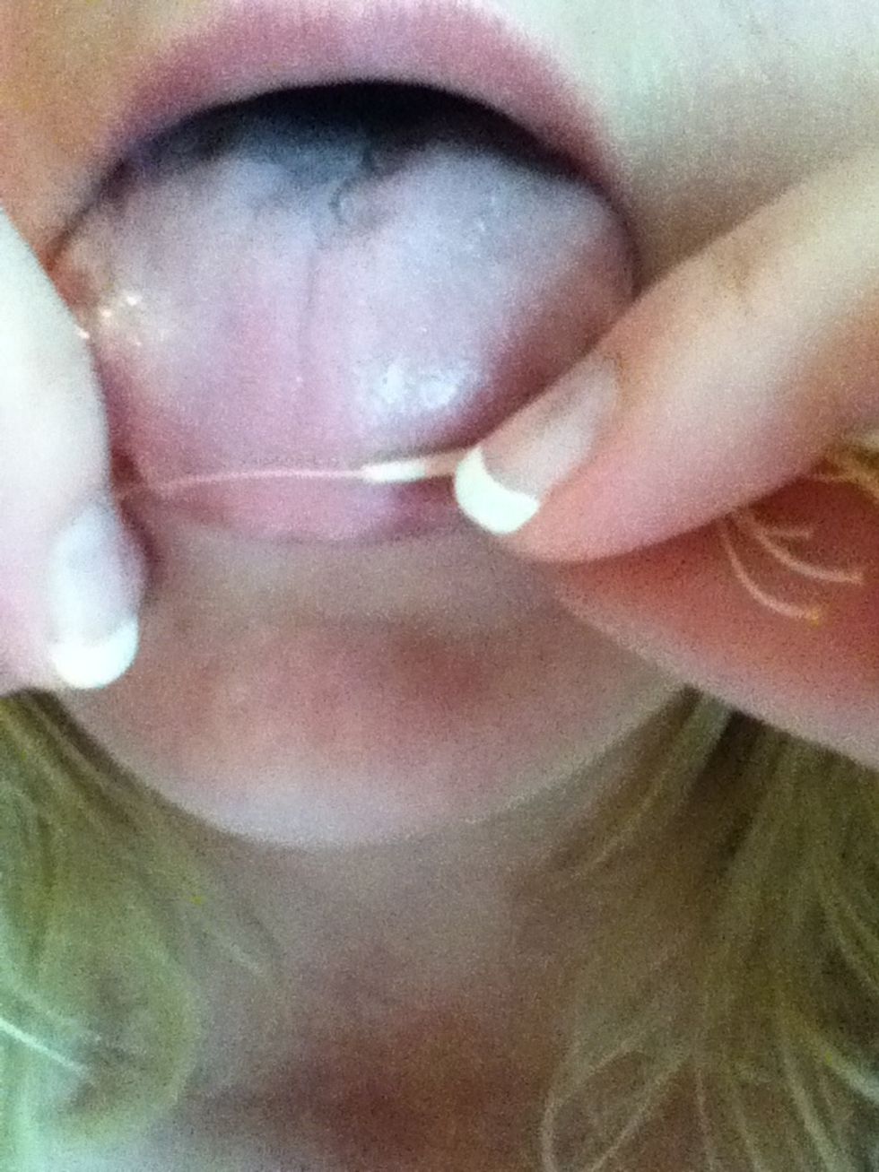 Then place it on your tongue to taste it.