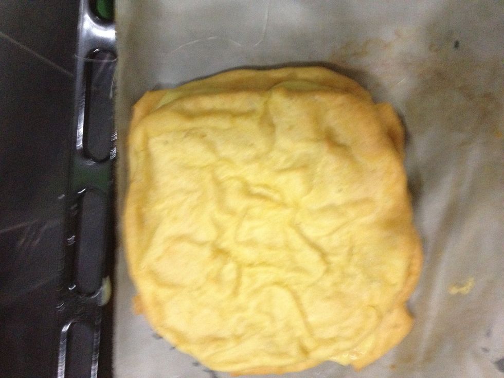 Then place the the pastry on top. Refrigerate at least 20 minutes before serving.