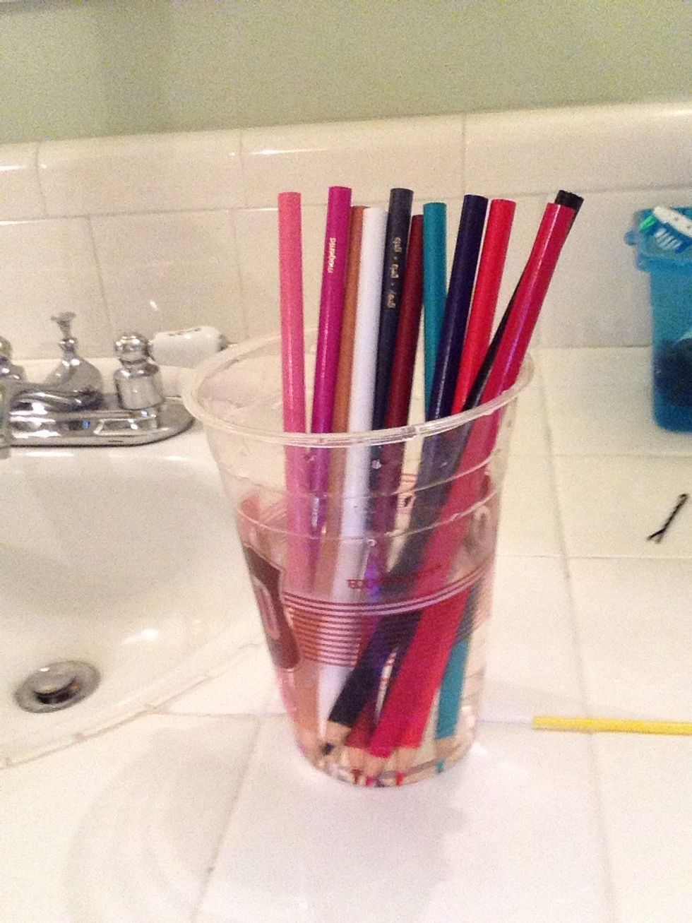 Then place them in warm water