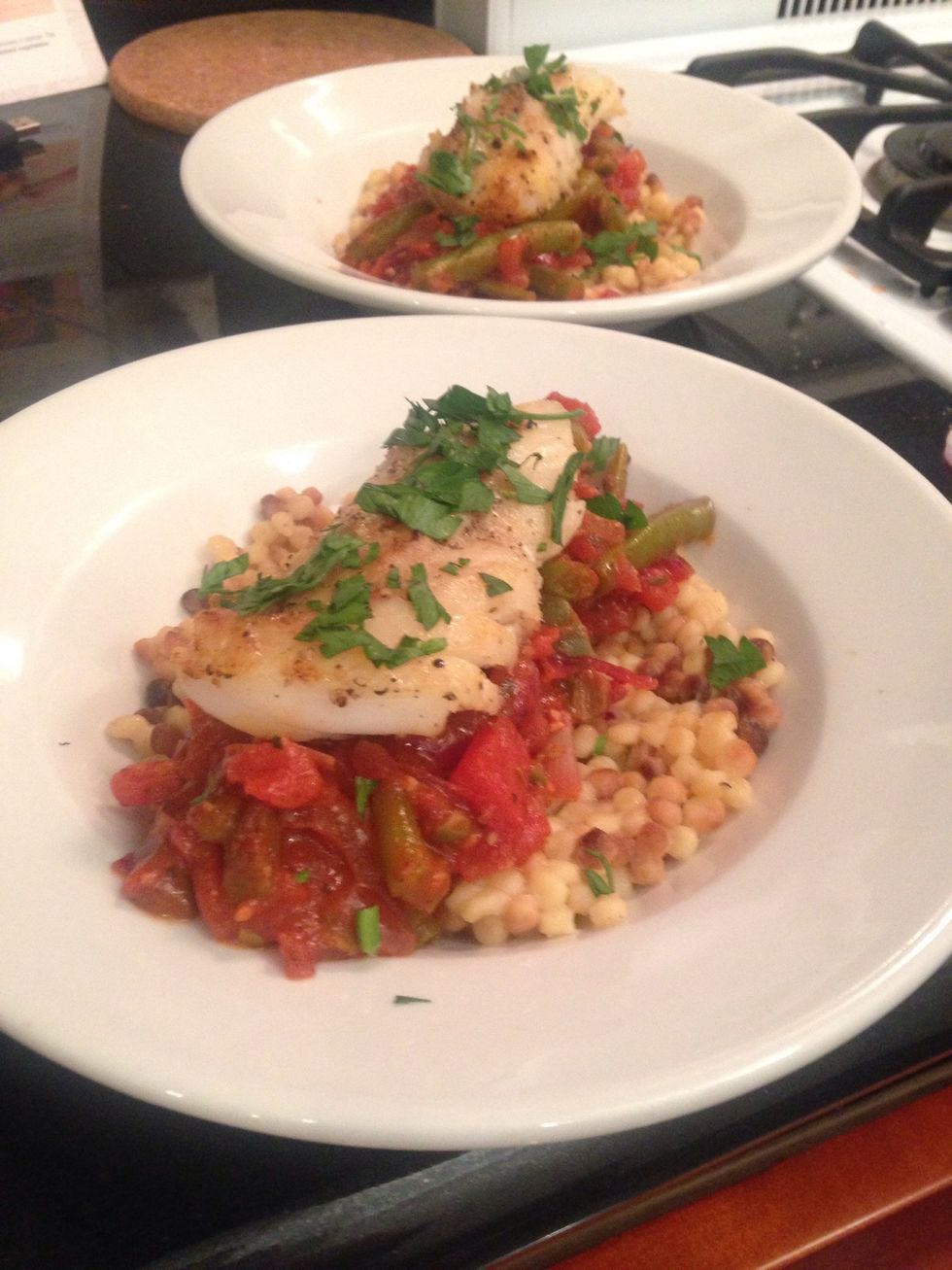 Then plate and enjoy