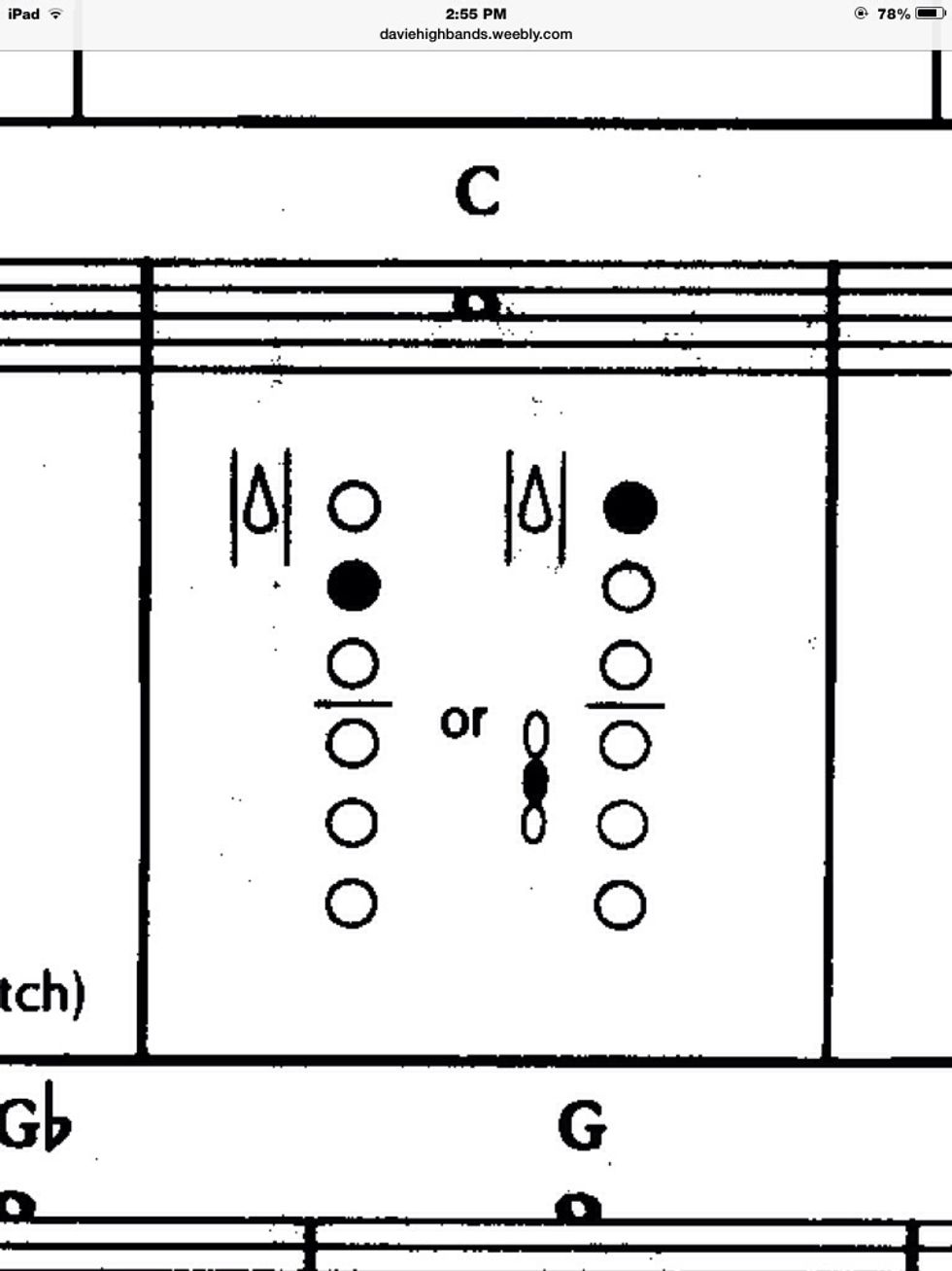 Then play C by holding the middle button on your left side.