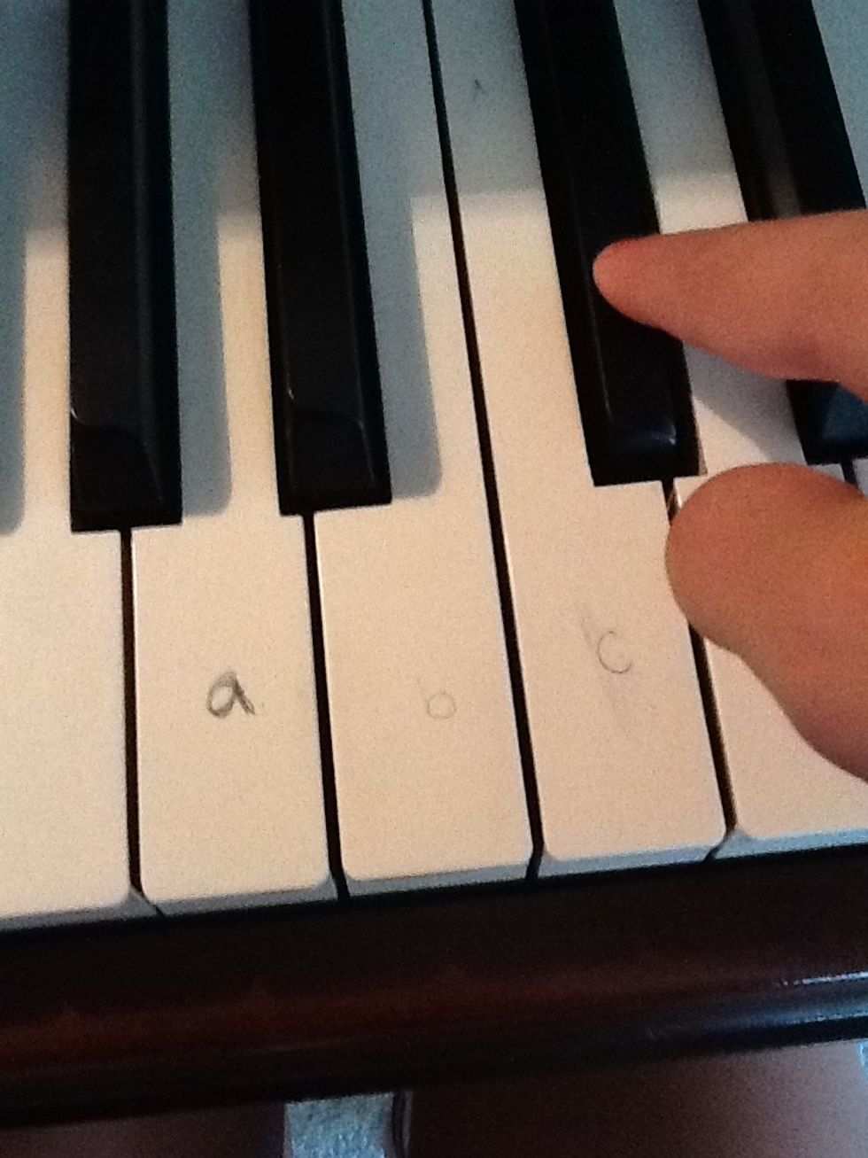 Then play the key above C