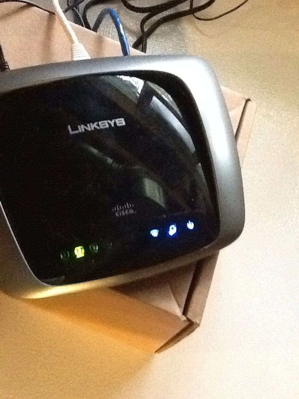 Then plug in your router