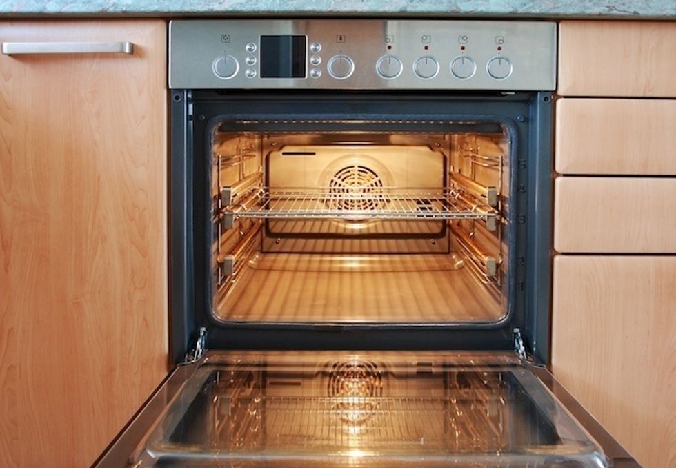 Then pop it in the oven at a low temperature until the cheese is golden