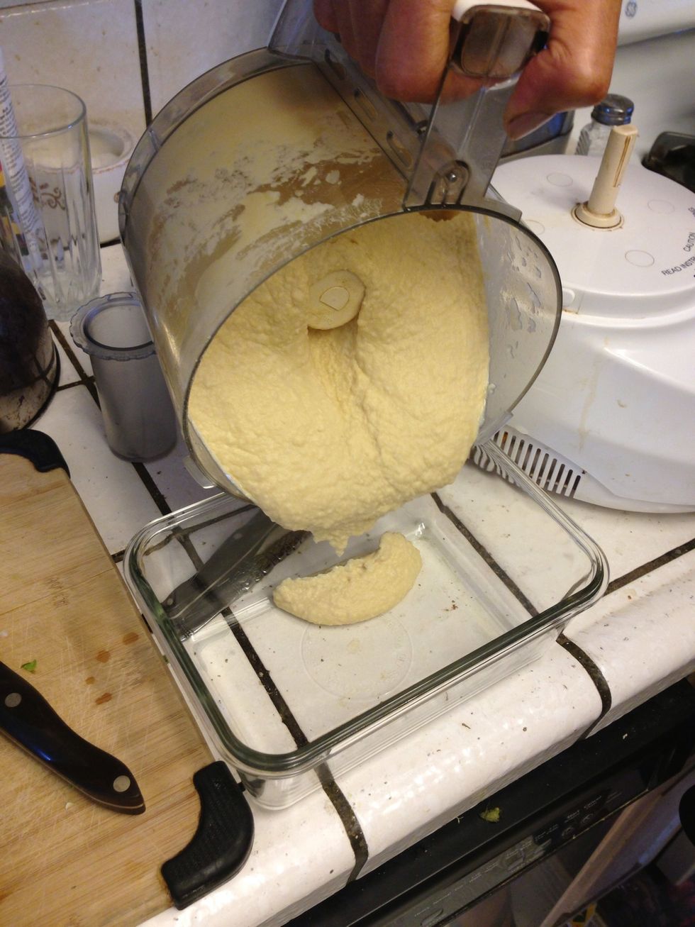 Then pour into a serving dish