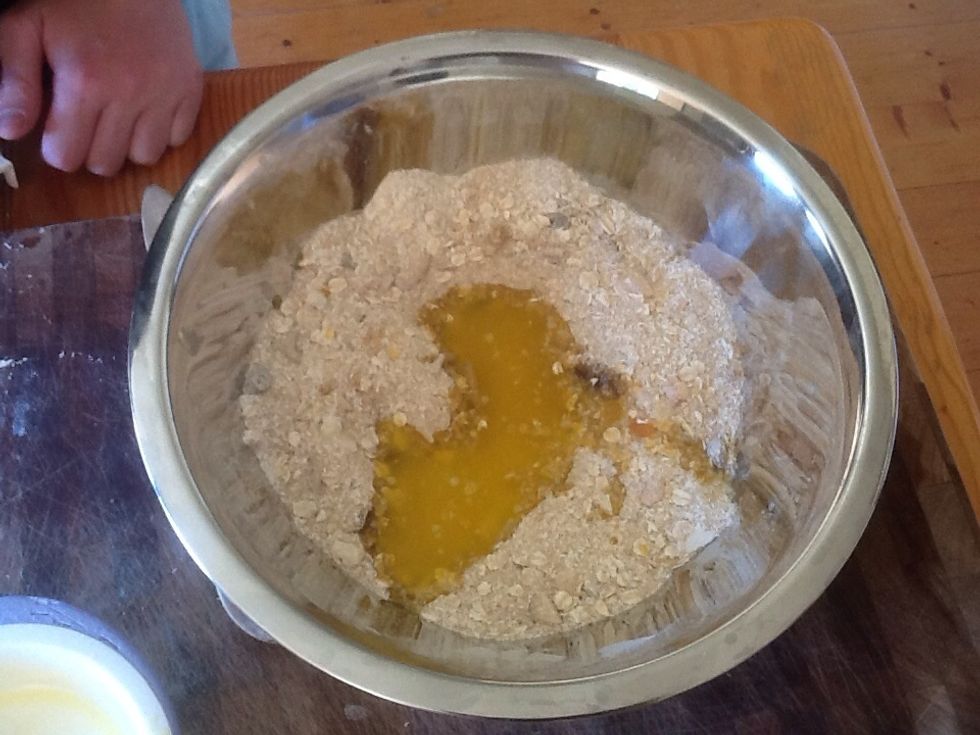 Then pour it in the bowl.