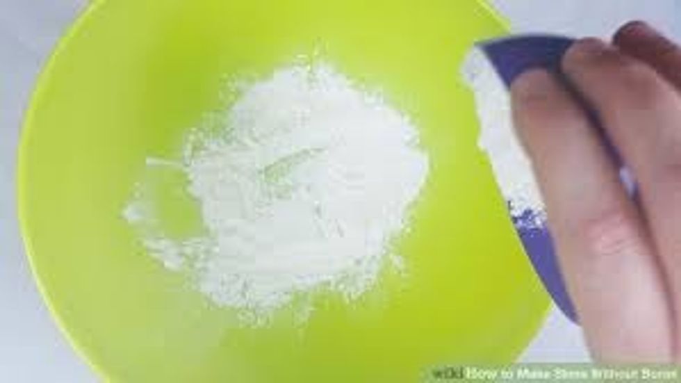 then pour some borax in the container