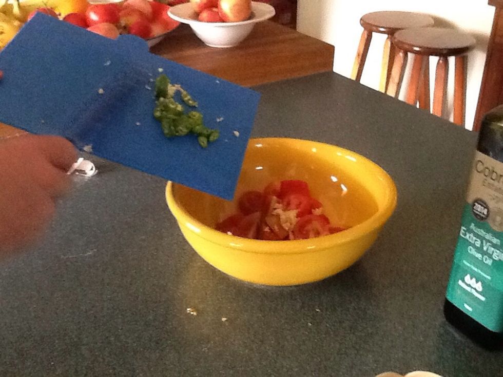 Then pour your chillies in!!