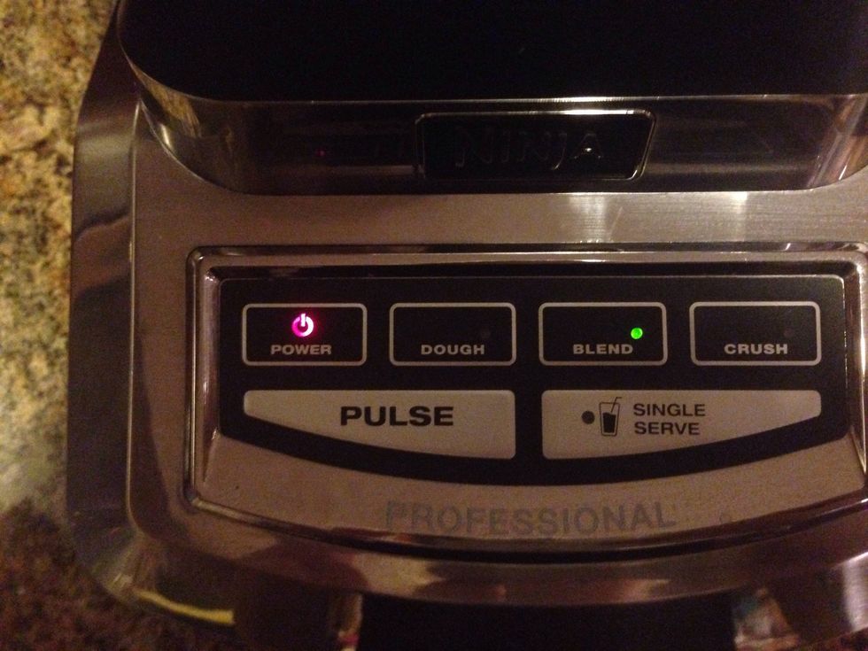 Then press blend