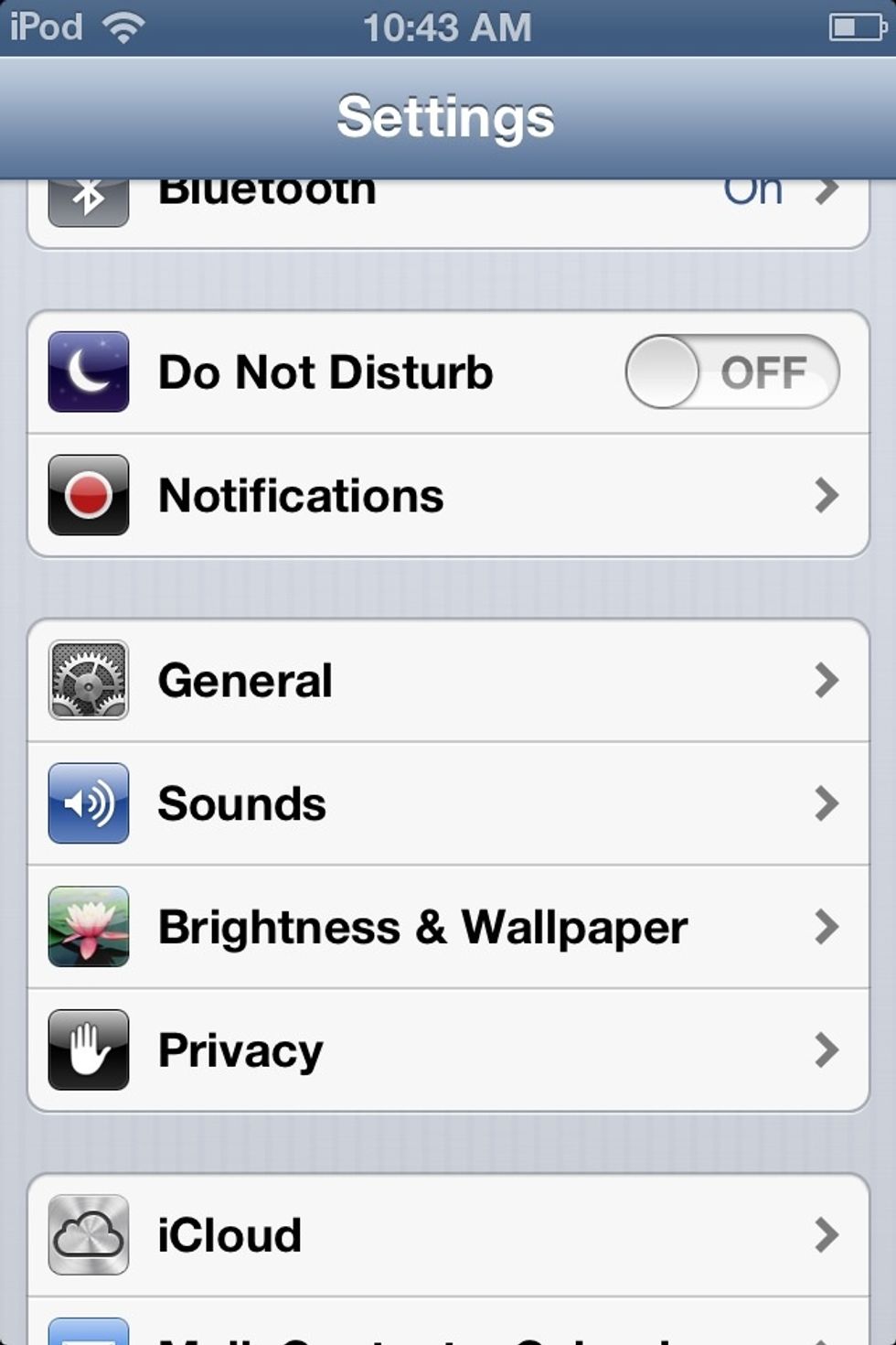 Then, press on General.