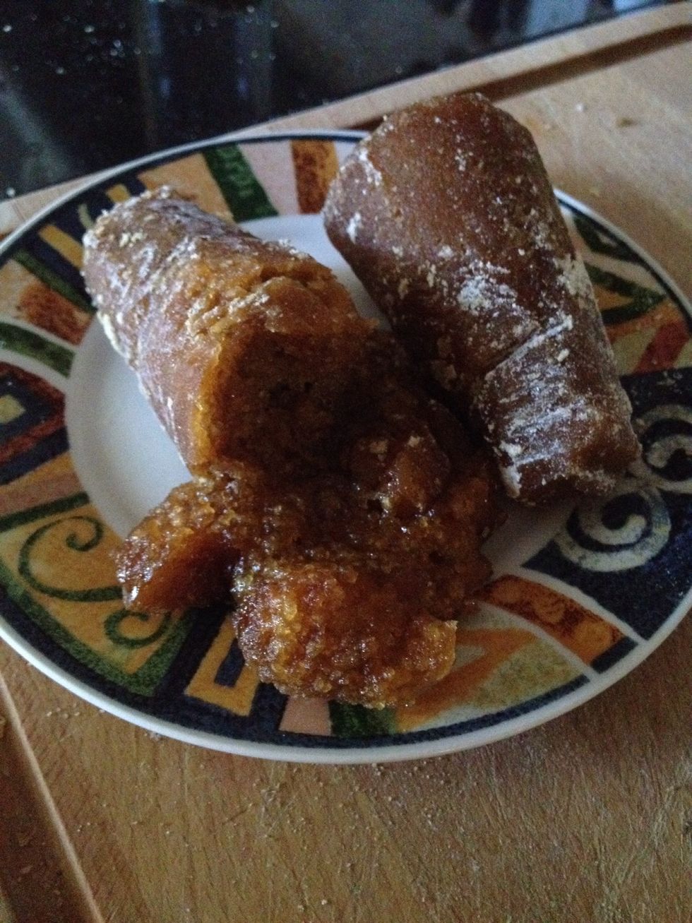 Then press them down and see it crumbles. Oh my, so much easier!