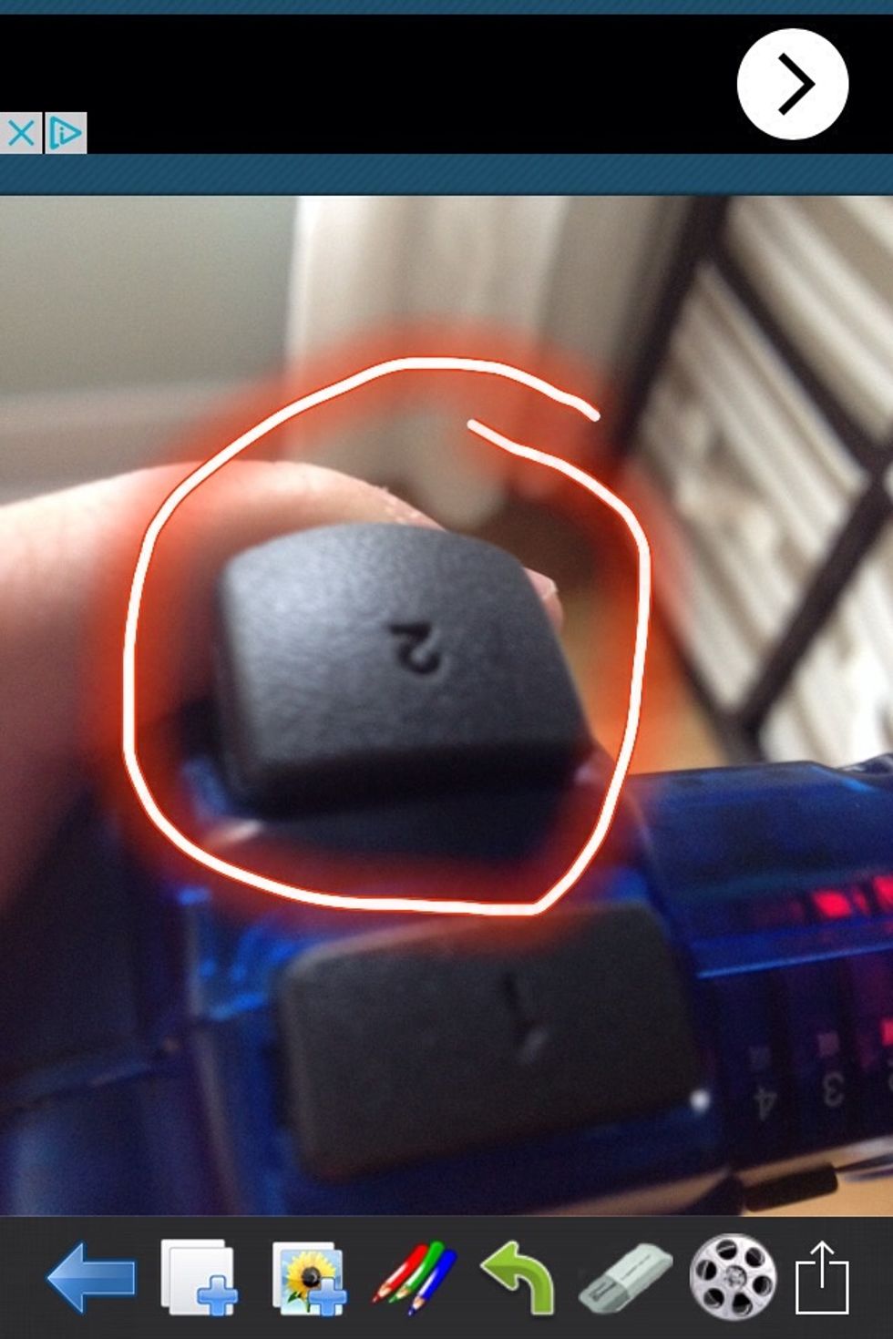 Then press this button with the bone in your hand then...